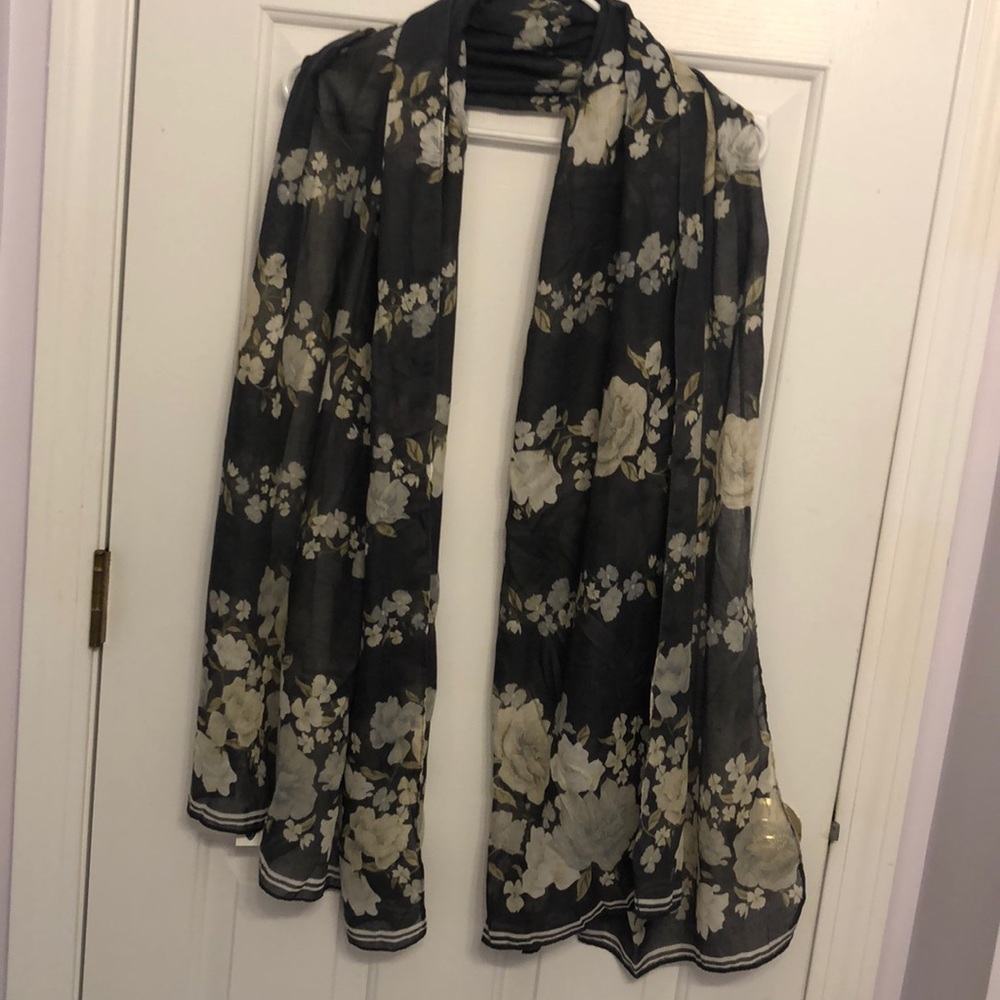 Polyester Floral Scarf